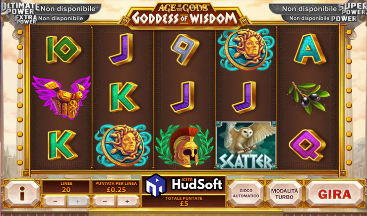 Cách chơi Age of the Gods: Goddess of Wisdom Slot
