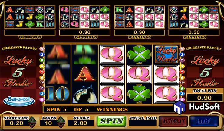 Cách chơi Lucky 5 Reeler Slot