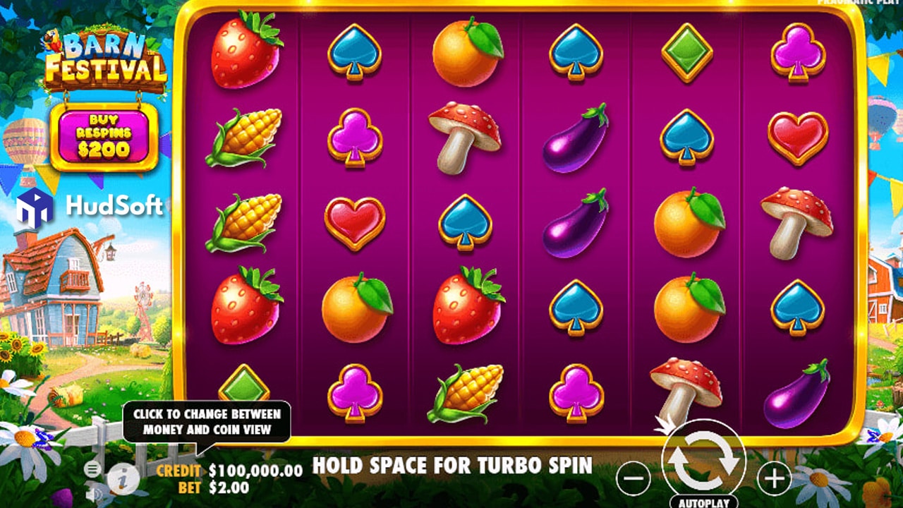 Hướng dẫn cách chơi Barn Festival Slot