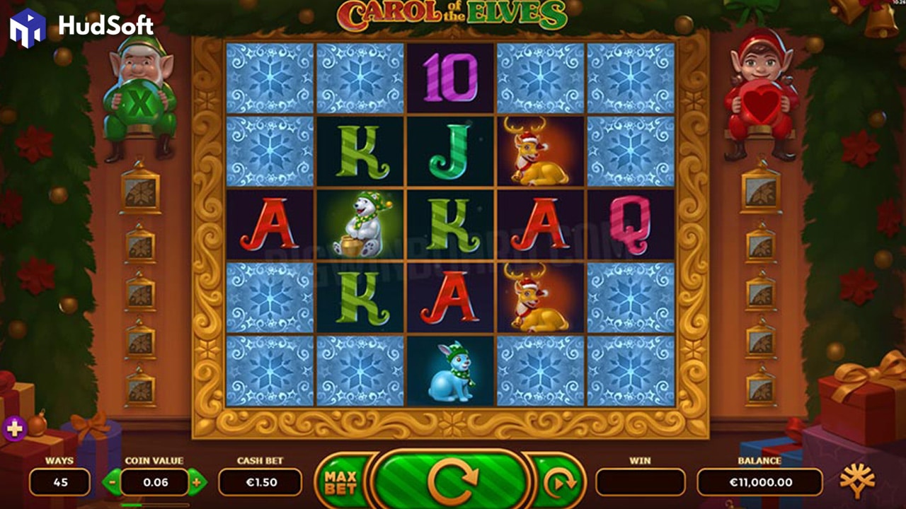 Hướng dẫn cách chơi Carol of the Elves Slot